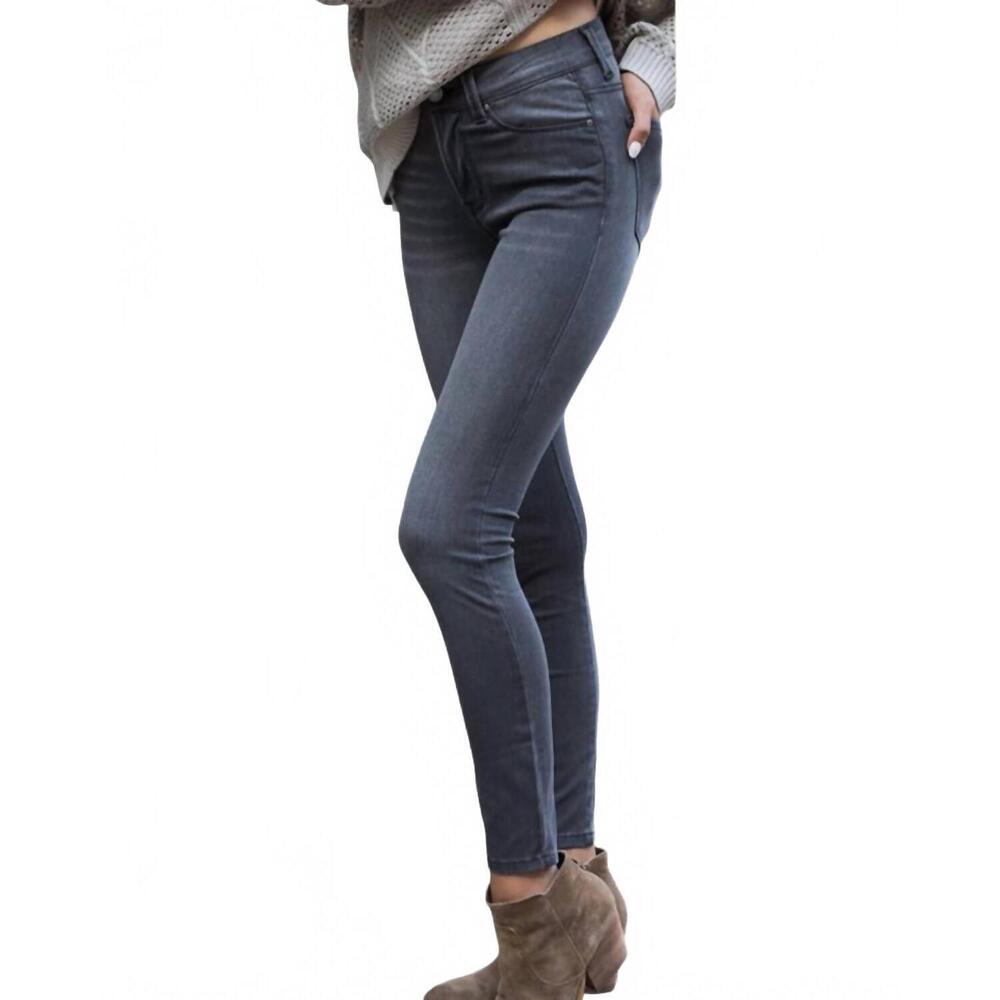 NEW GRACE AND LACE ultra soft flex jeggings in washed grey & black